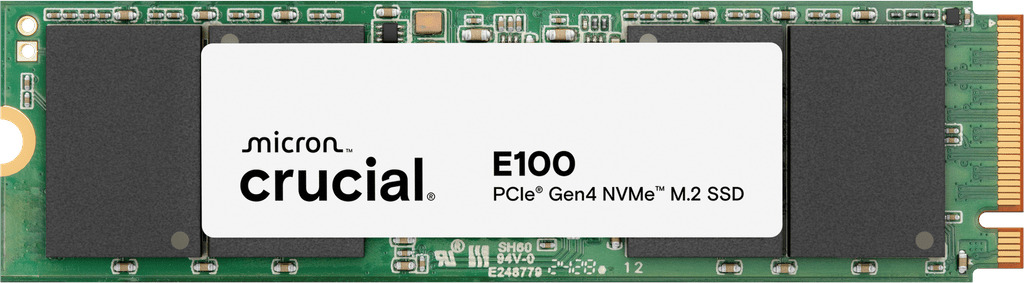 Crucial E100 1TB PCIe Gen4 NVMe M.2 SSD 1 Crucial E100 1TB PCIe Gen4 NVMe M.2 SSD