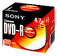 SONY DVD-R 16X4.7GB  JEWEL CASE