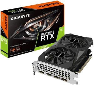 Gigabyte GetForce RTX3050 Windforce OC V2 6G Graphics Card