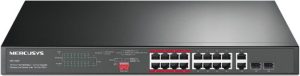 Mercusys 20 Ports With 16 PoE Plus and 2 Port Gigabit Rackmount Switch