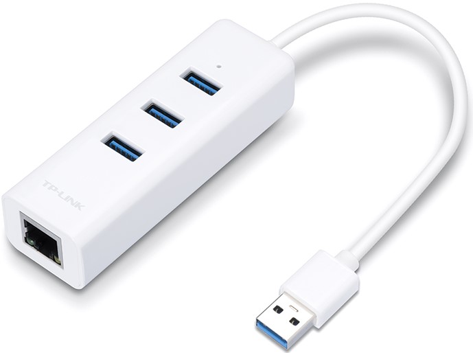 TP Link USB 3 Port Hub And Gigabit Ethernet 2 in 1 Adapter 1 TP Link USB 3 Port Hub And Gigabit Ethernet 2 in 1 Adapter