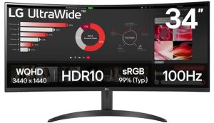 LG 34-inch UltraWide Curved QHD LED Monitor