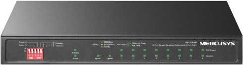 Mercusys 10 Port Gigabit Desktop Switch with 8 Port PoE Plus 1 Mercusys 10 Port Gigabit Desktop Switch with 8 Port PoE Plus