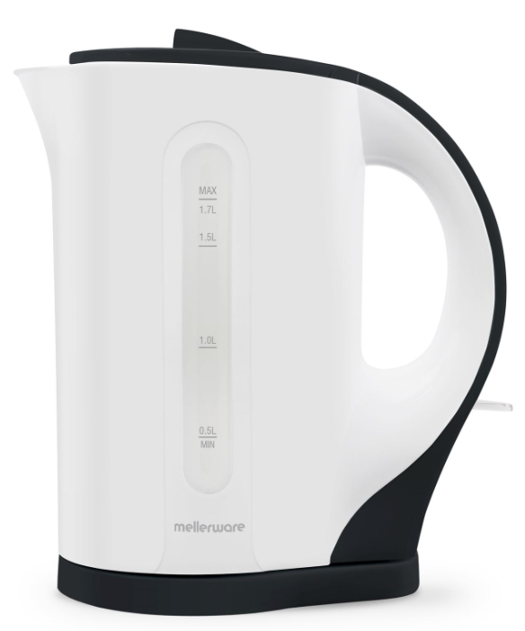 Mellerware Tugela 1.7L Black & White Cordless Plastic Kettle 1 Mellerware Tugela 1.7L Black & White Cordless Plastic Kettle