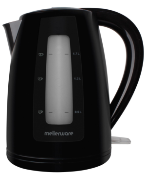 Mellerware Breede 360° Cordless Black 2L Plastic Kettle