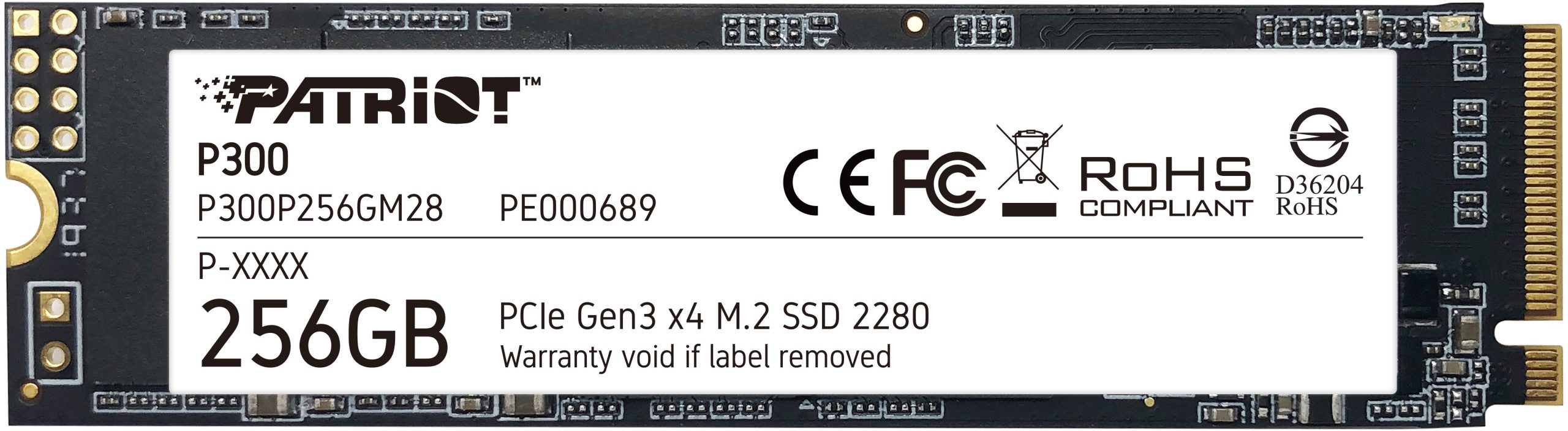 Patriot P300 M.2 PCIe Gen 3 x4 256GB SSD 1 Patriot P300 M.2 PCIe Gen 3 x4 256GB SSD