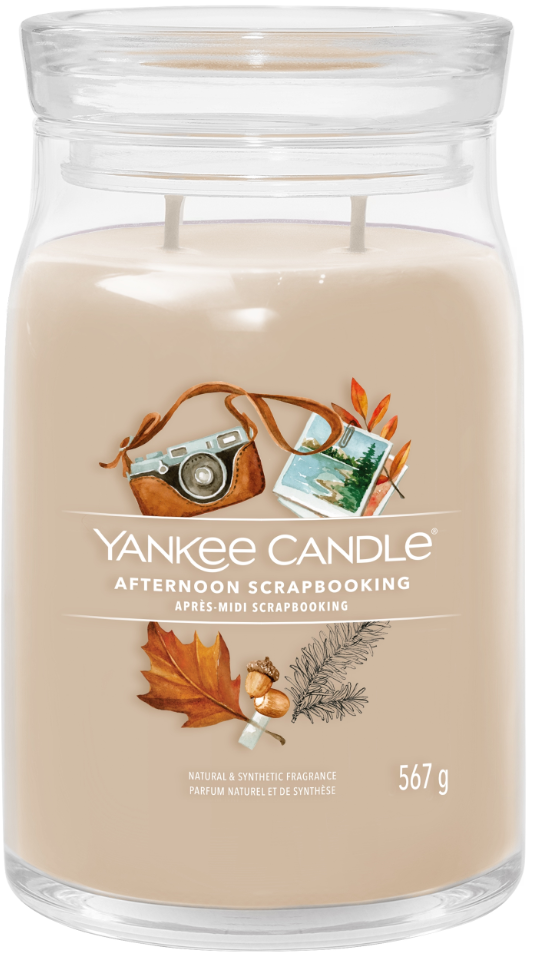 Yankee Afternoon Scrapbooking Signature Large Jar Candle 1 Yankee Afternoon Scrapbooking Signature Large Jar Candle
