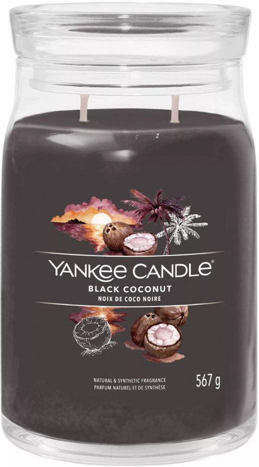 Yankee Black Coconut Signature Large Jar Candle 1 Yankee Black Coconut Signature Large Jar Candle