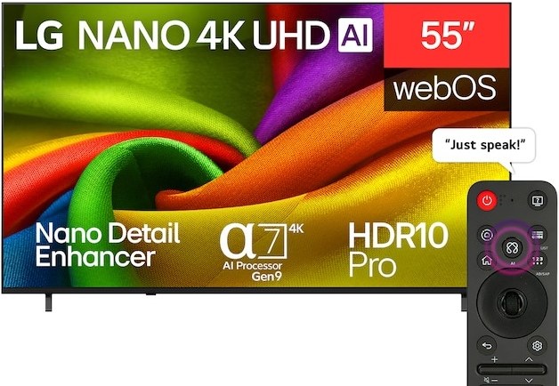LG 55 Inch NU850B6LA NANO 4K UHD Smart TV 1 LG 55 Inch NU850B6LA NANO 4K UHD Smart TV
