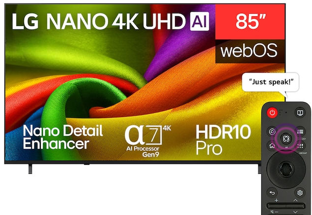 LG 85 Inch NU850B6LA NANO 4K UHD Smart TV 1 LG 85 Inch NU850B6LA NANO 4K UHD Smart TV