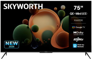 Skyworth 75 Inch UHD Mini LED Google TV