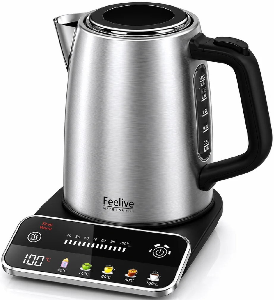 Feelive 1.7 Litres Smart Digital Kettle with Temperature Control 1 Feelive 1.7 Litres Smart Digital Kettle with Temperature Control