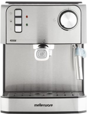 Mellerware Trieste 850W Stainless Steel Espresso Coffee Maker