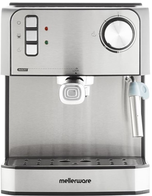 Mellerware Trieste 850W Stainless Steel Espresso Coffee Maker 1 Mellerware Trieste 850W Stainless Steel Espresso Coffee Maker