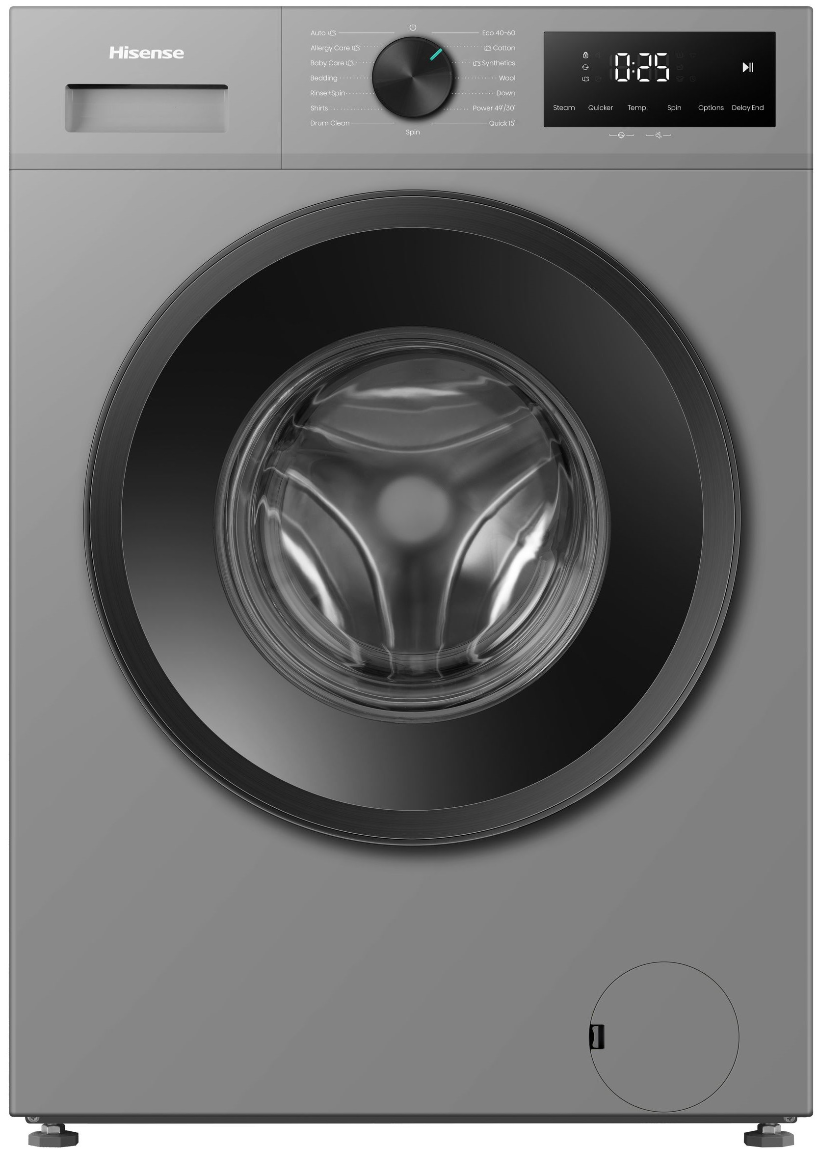 Hisense Silver 7kg Front Loader Washing Machine 1 Hisense Silver 7kg Front Loader Washing Machine