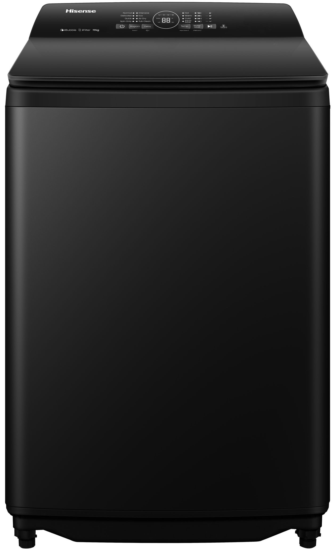 Hisense 18Kg Top Loader Washing Machine Black 1 Hisense 18Kg Top Loader Washing Machine Black