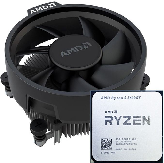 AMD AM4 Ryzen 5 5600GT CPU Tray With Fan Cooler 1 AMD AM4 Ryzen 5 5600GT CPU Tray With Fan Cooler