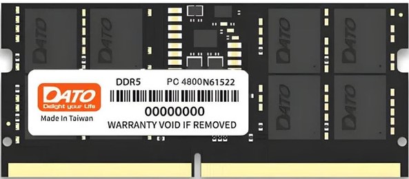 Dato DDR5 4800MHZ SODIMM 16GB Memory Module 1 Dato DDR5 4800MHZ SODIMM 16GB Memory Module